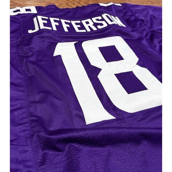 UNSIGNED CUSTOM Sewn Justin Jefferson Purple Home Jersey, Size XL - Picture 2 of 7